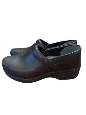 Dansko XP 2.0 Brown Leather Clogs Professional Nurse Chef Shoes EU39